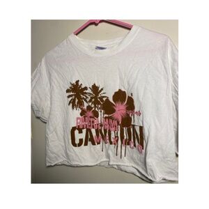 Cancun Mexico cropped graphic tee